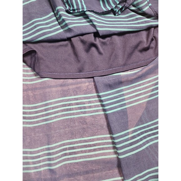 Faded Glory Maxi Dress Plus Size 2X Blue Striped - Picture 6 of 8